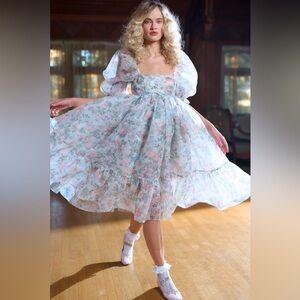 BNWT- The Orchard House French Puff Dress-2X